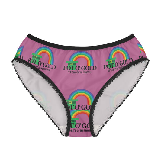 Pot Of Gold At The End Of The Rainbow - Saint Patrick's Women's Briefs (AOP)