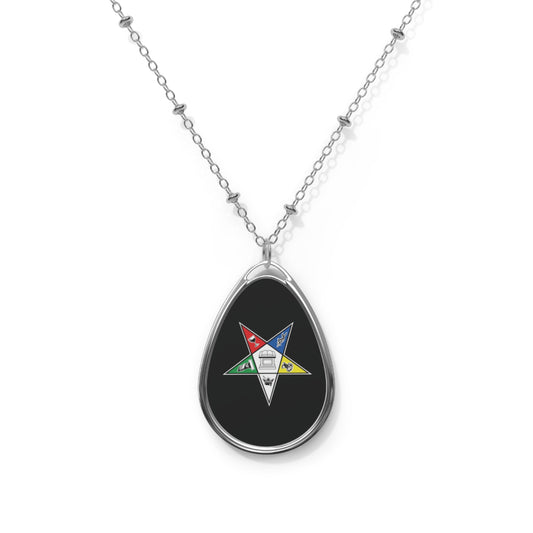 Order Of The Eastern Star / OES Oval Necklace