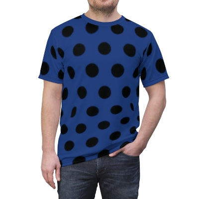 Polka Dot Printed 6oz Adult Male or Female T-shirt