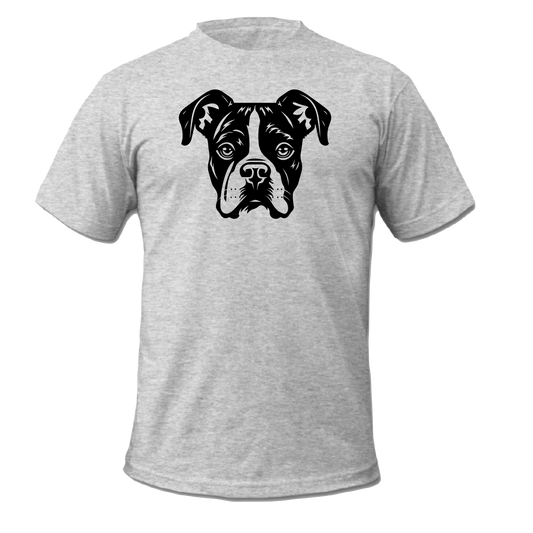 Boxer Dog Printed- Adult Man or Woman Short Sleeve T-shirt
