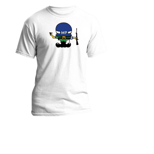 Military Police Cartoon Unisex Adult short sleeve t-shirt