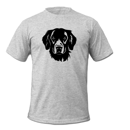 Retriever Dog  Printed Adult Man or Woman Short Sleeve T-shirt