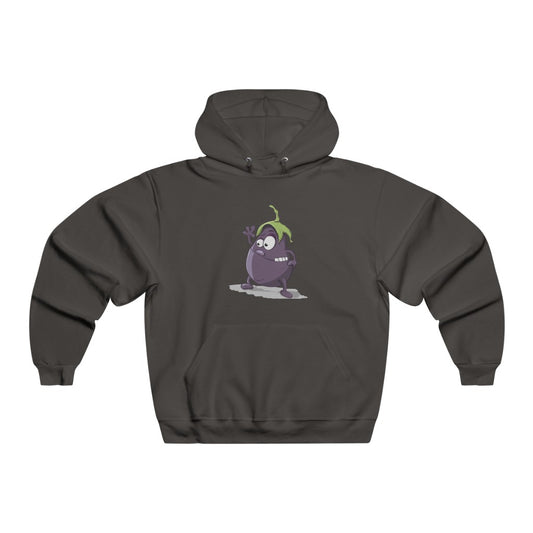 Waving Egg Plant Unisex Hoodie Front And Back Print