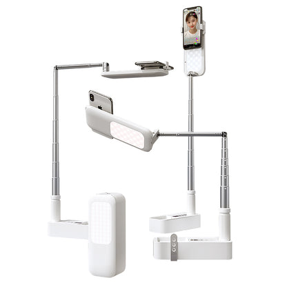 USAMS  New ZB209 Multifunctional LIve Show Fill Light Led Lights Rechargeable Selfie Ring Light Phone Holder