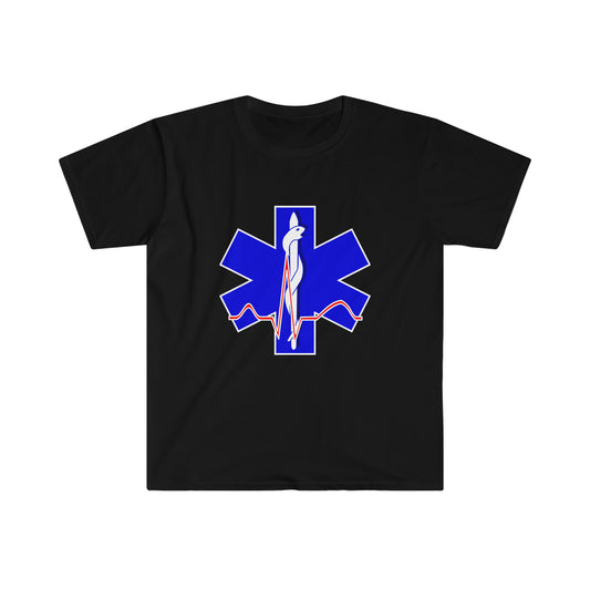 Para Medic Unisex Softstyle Short Sleeve T-Shirt Front and Back Print